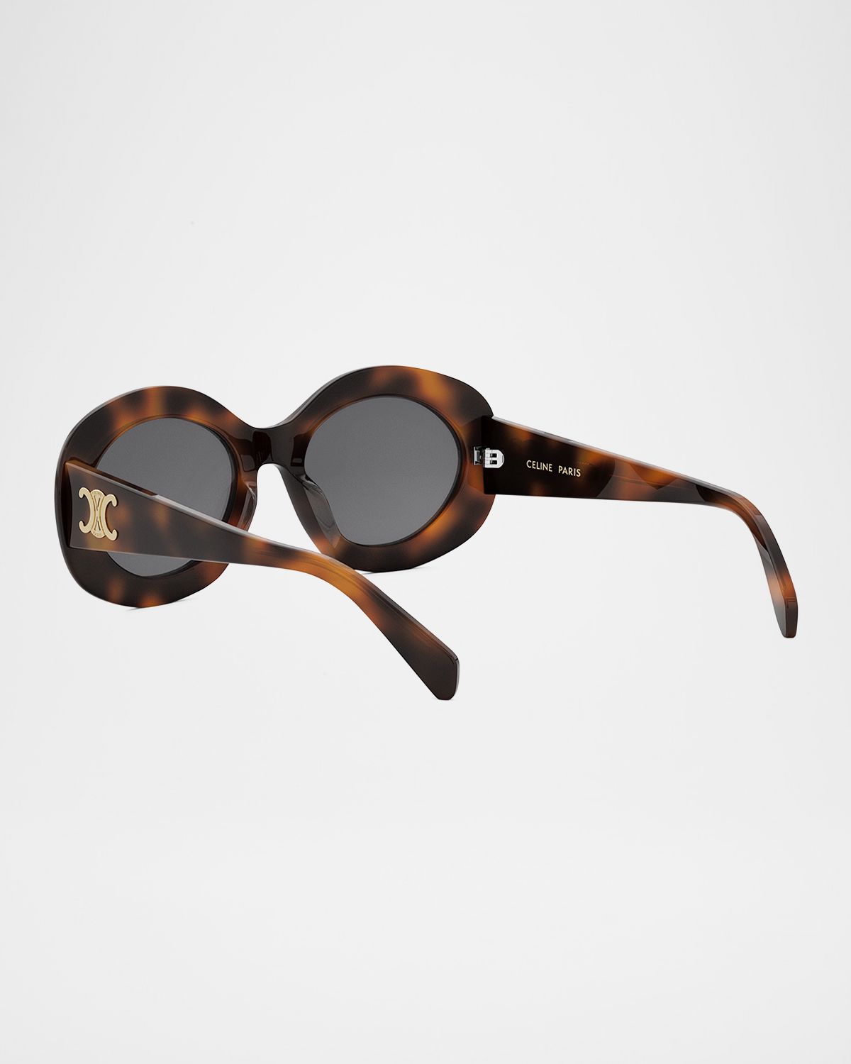 Celine Triomphe Round Acetate Sunglasses
