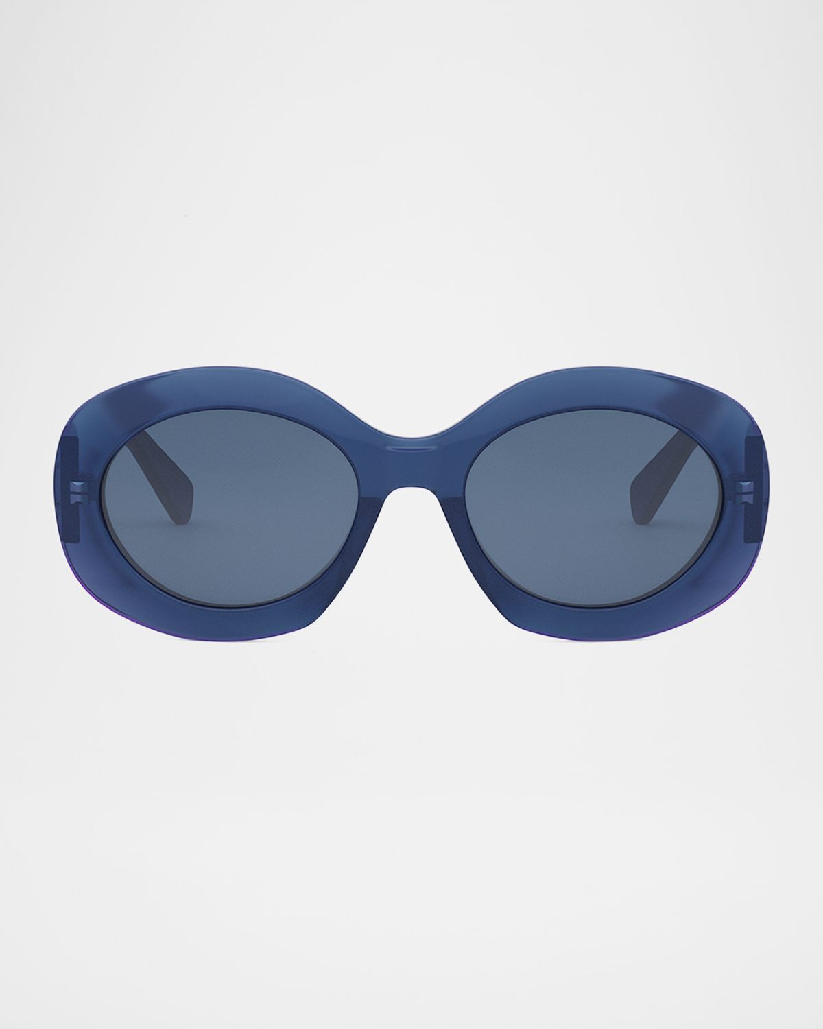 Celine Triomphe Round Acetate Sunglasses