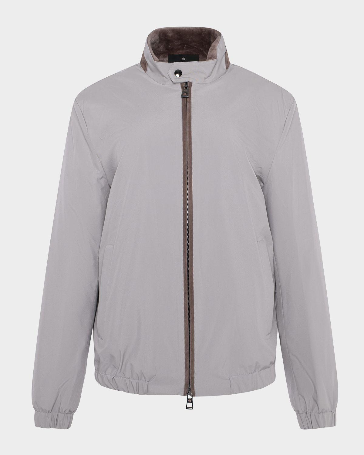 Gorski Men 's Lamb Shearling Lined Bomber Jacket