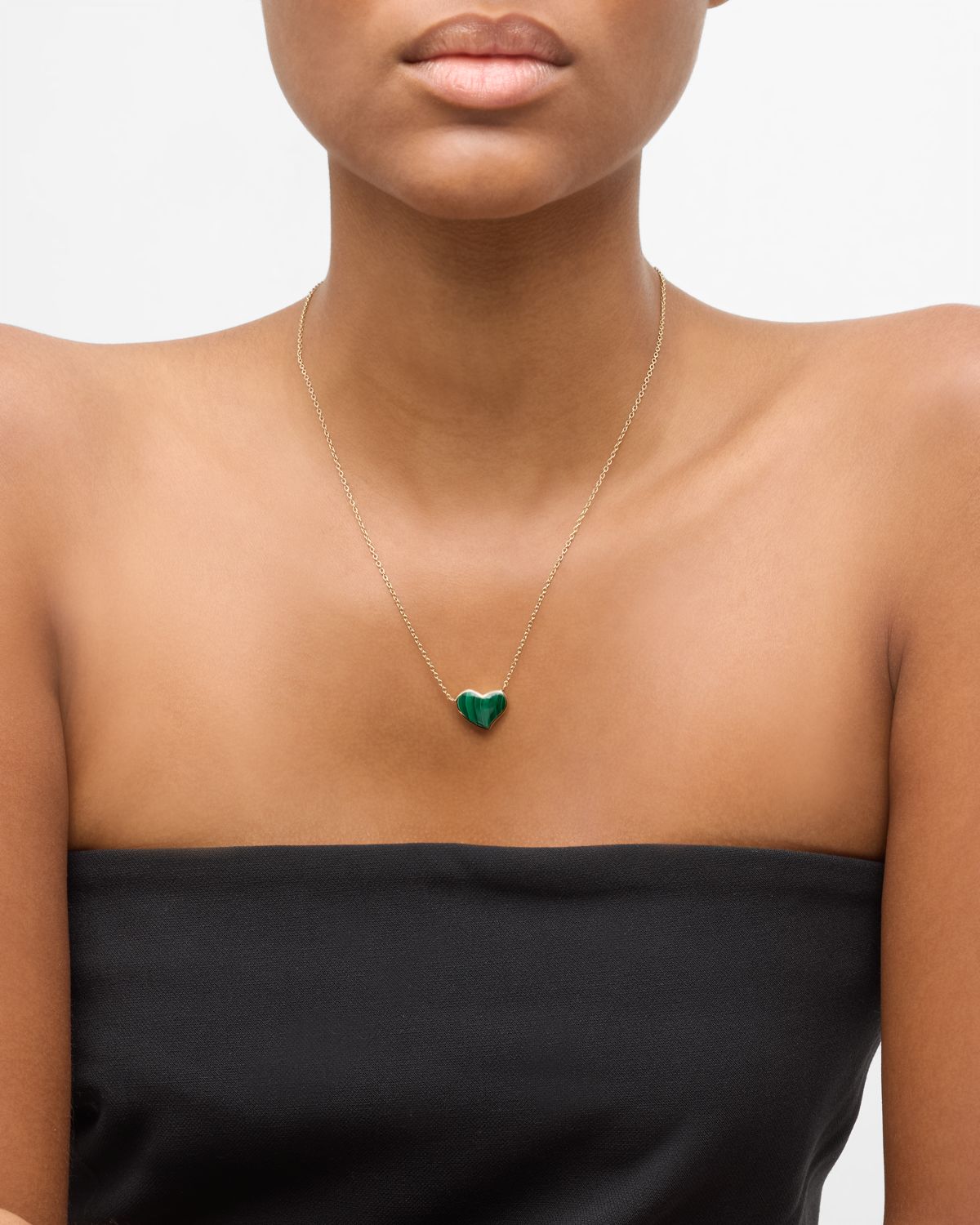 Jan Leslie Single Heart Gemstone Pendant Necklace, 18"L