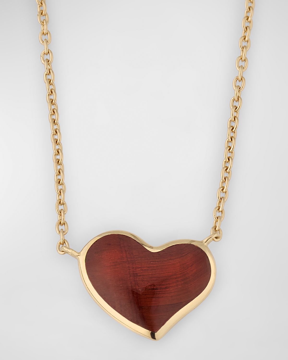 Jan Leslie Single Heart Gemstone Pendant Necklace, 18"L
