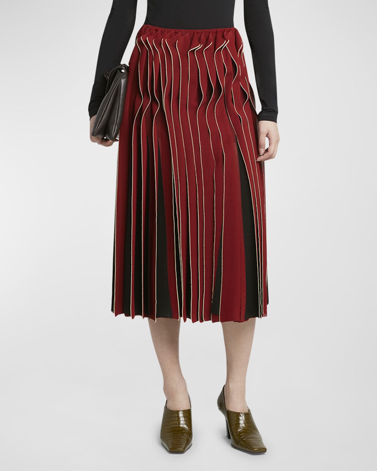 Bottega Veneta Dimensional Midi Skirt