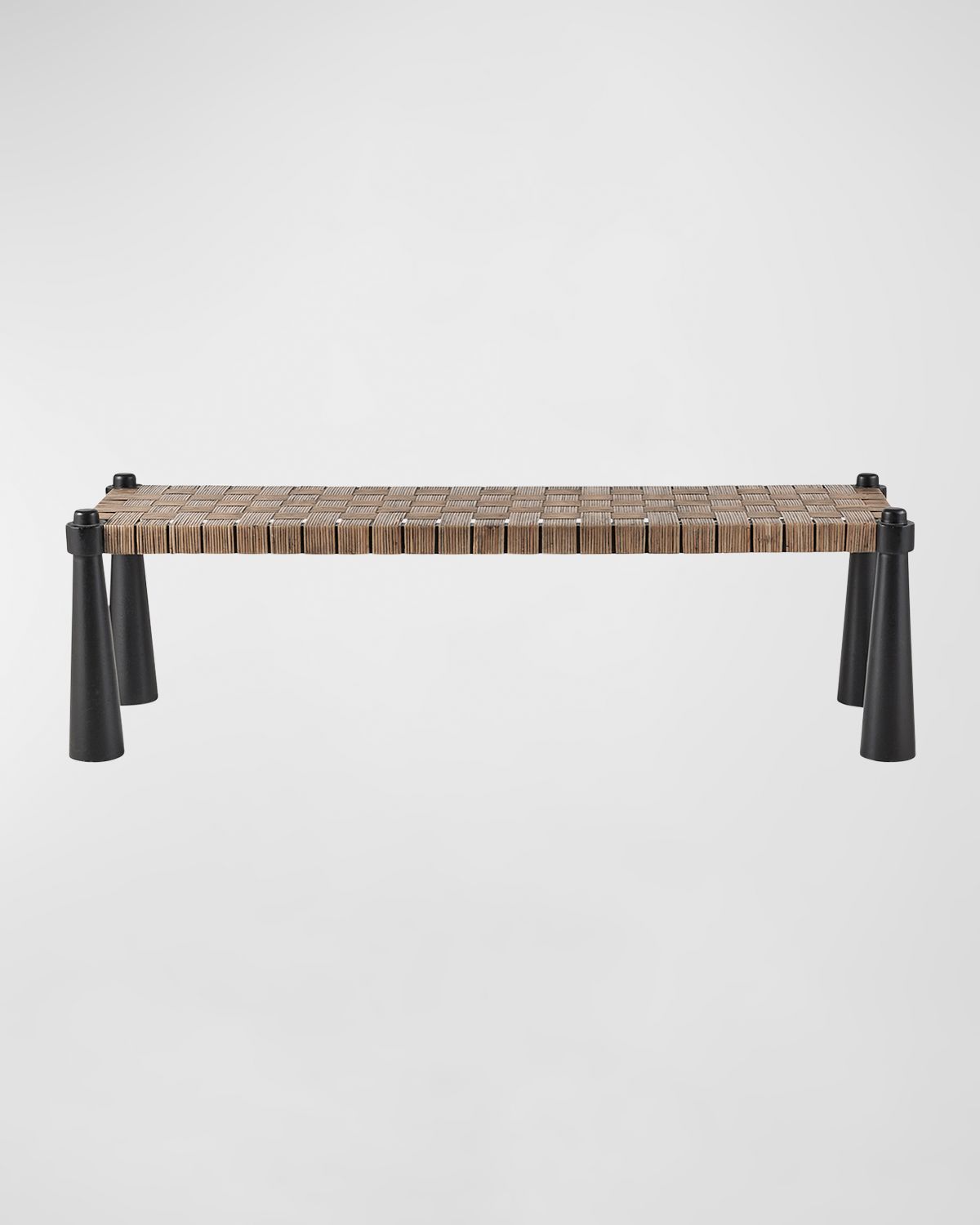 Arteriors Solange Rattan Bench, 58.5"