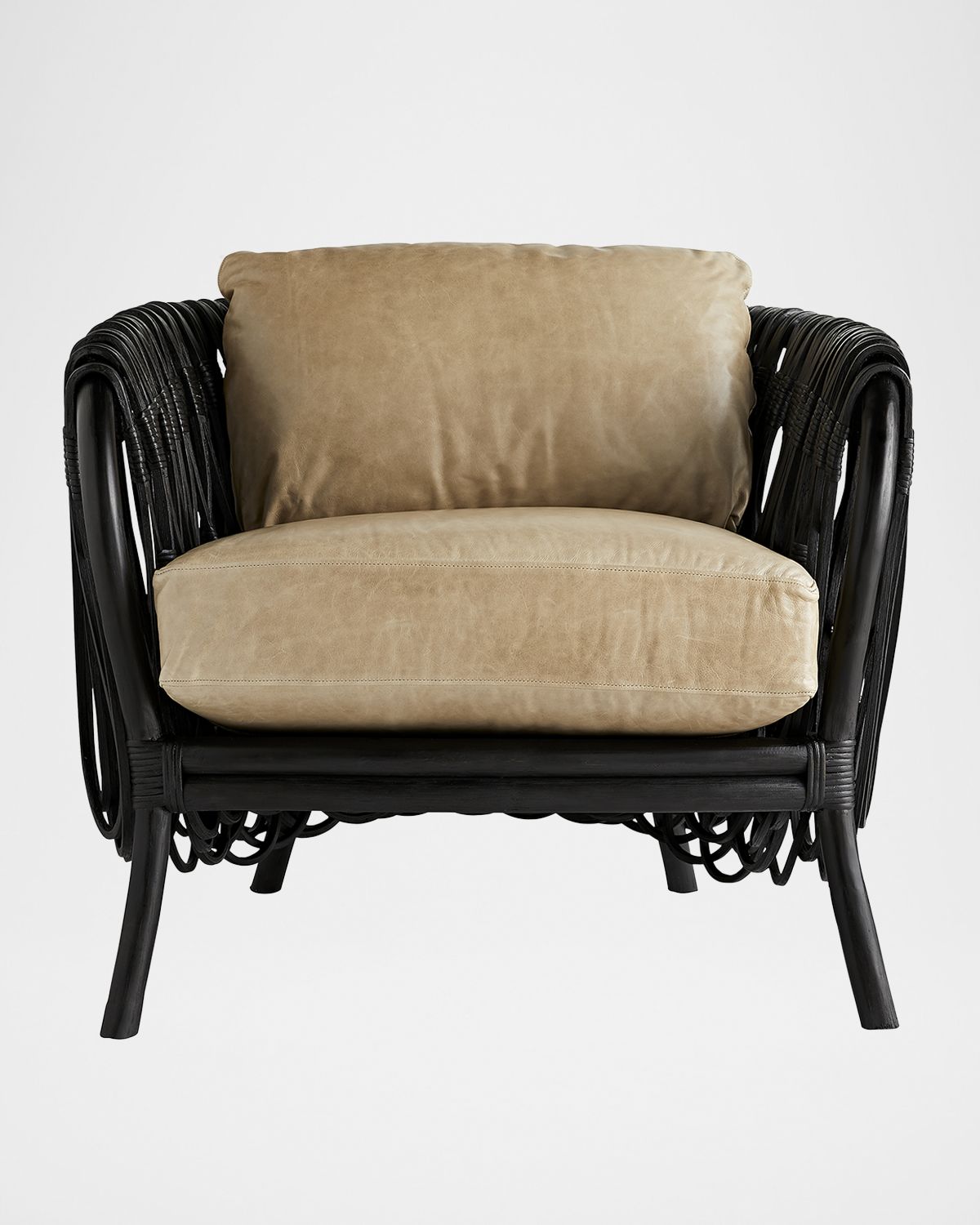 Arteriors Strata Leather Lounge Chair