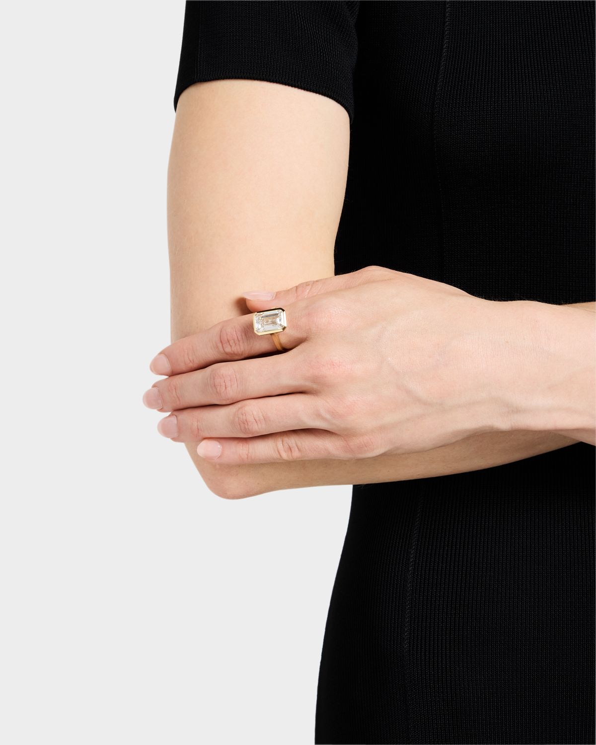 Neiman Marcus Lab Grown Diamonds Lab Grown Diamond 14K Yellow Gold Emerald Cut Solitaire Ring, 8.00tcw