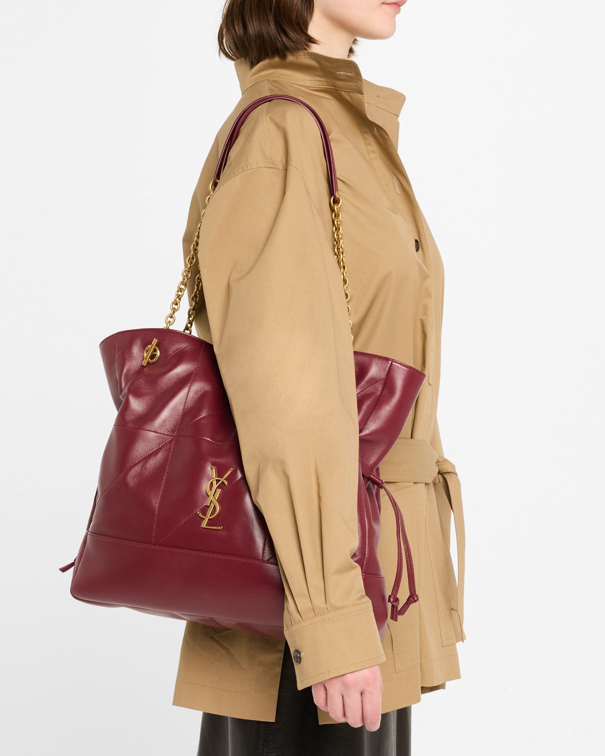 Saint Laurent Jamie 4.3 Medium Shopping Tote Bag in Quilted Leather