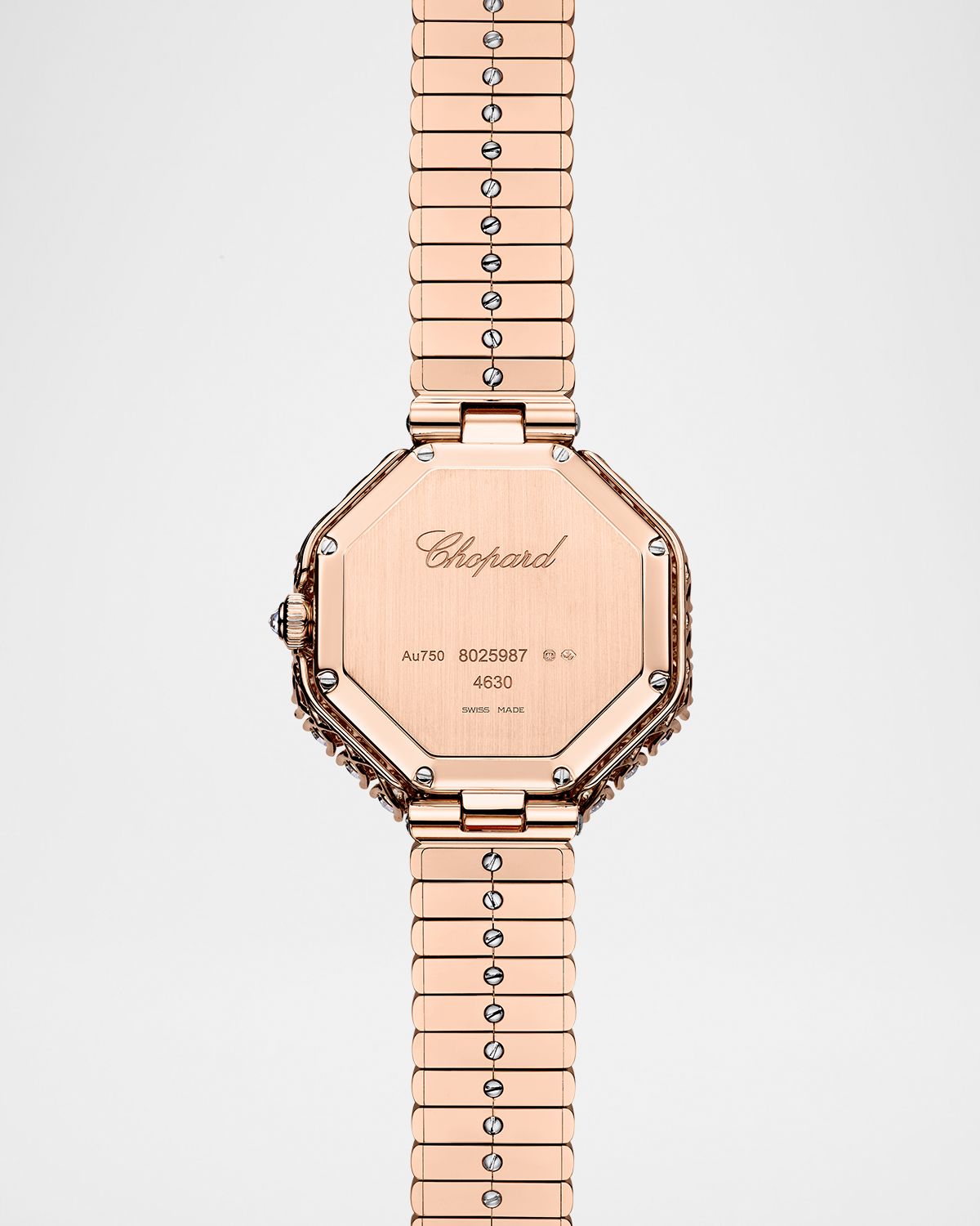 Chopard 32mm L 'Heure du Diamant Octagonal 18K Rose Gold Watch