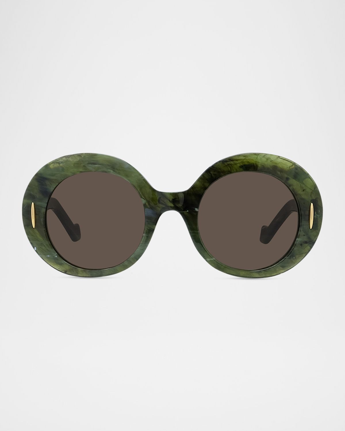 Loewe Oval Acetate Sunglasses W/ Anagram