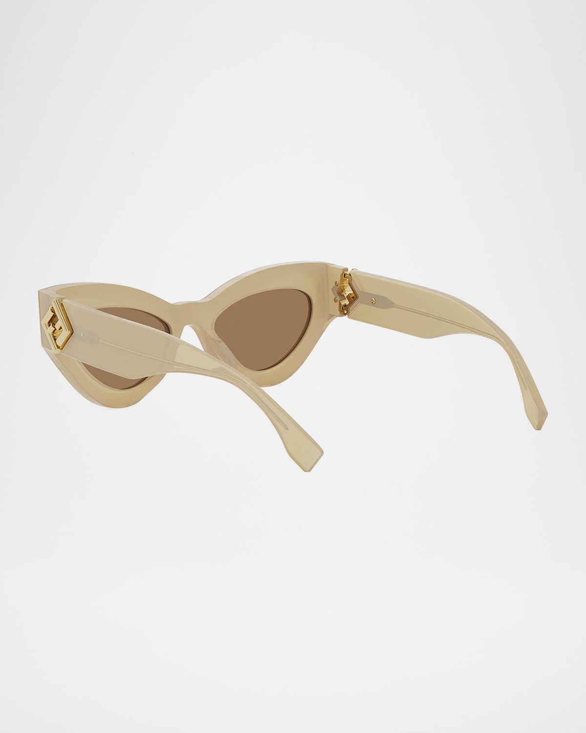 Fendi FF Diamond Logo Acetate Cat-Eye Sunglasses