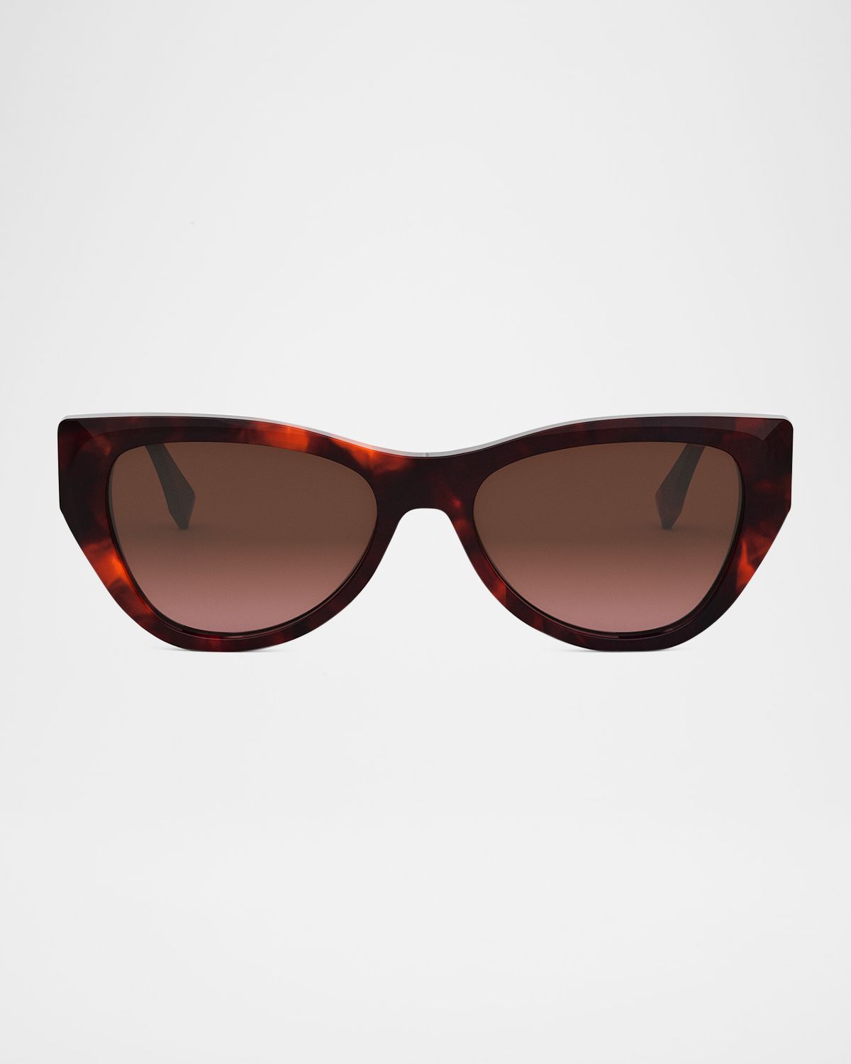 Fendi FF Diamond Logo Acetate & Nylon Cat-Eye Sunglasses