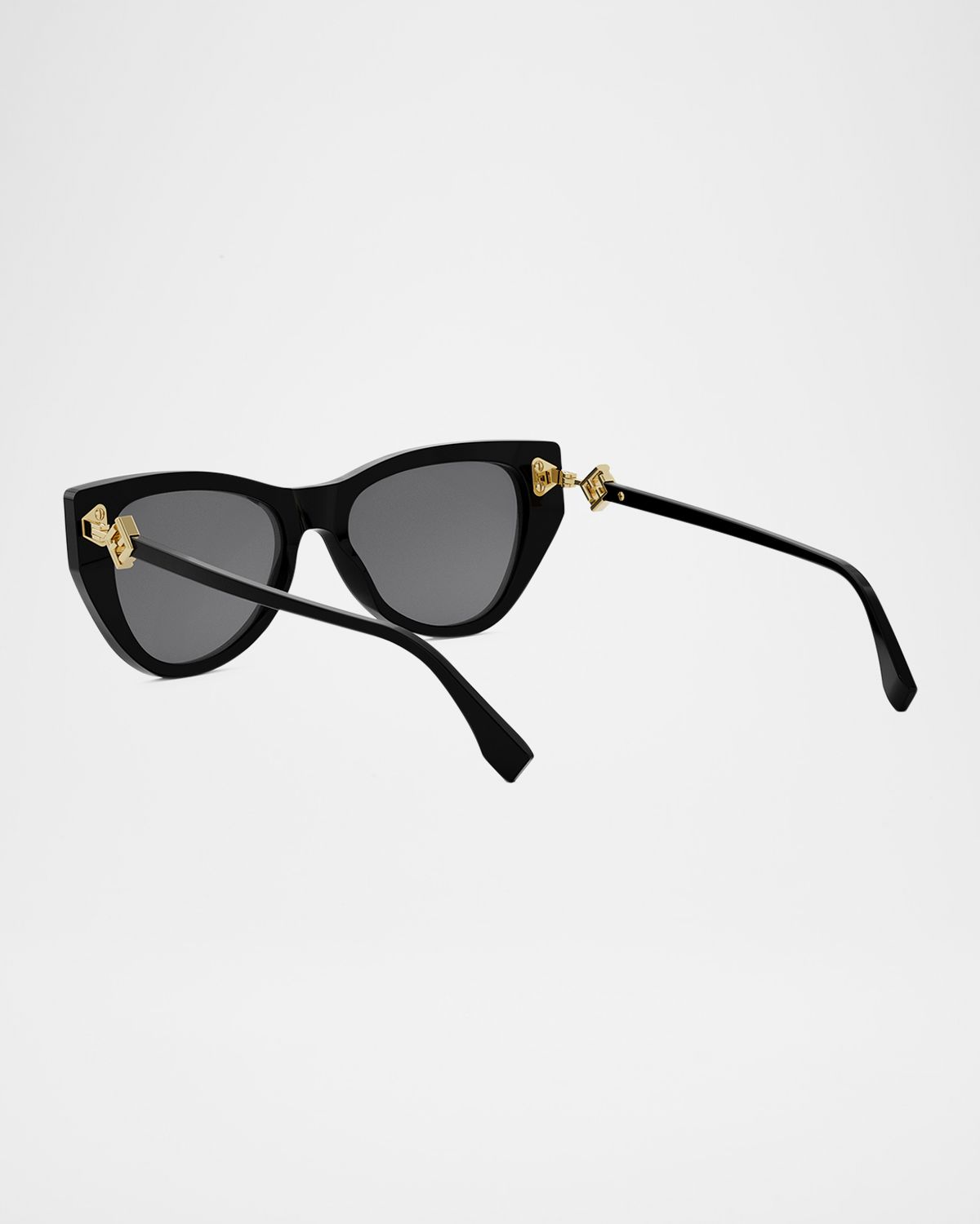 Fendi FF Diamond Logo Acetate & Nylon Cat-Eye Sunglasses