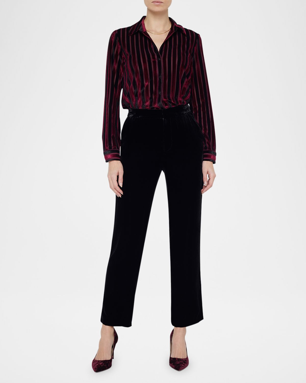 L 'Agence Rebel Velvet Trousers