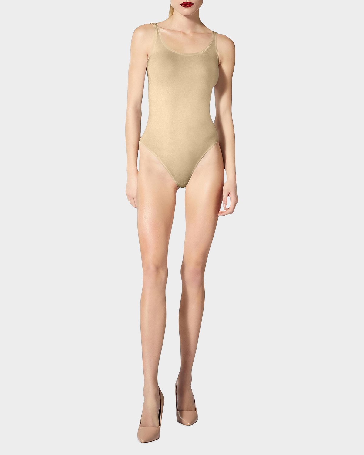 Wolford Jamaika Scoop-Neck Thong Bodysuit