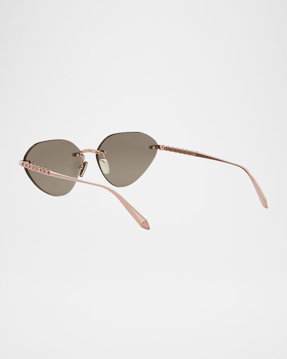 BVLGARI Serpenti Rimless Cat-Eye Sunglasses