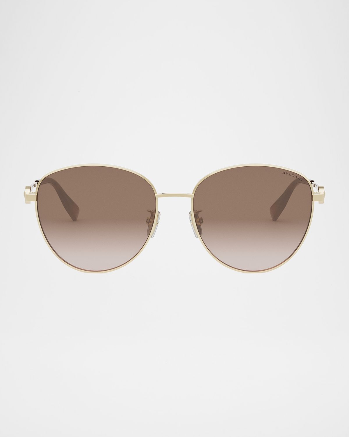 BVLGARI Round Metal & Nylon Sunglasses