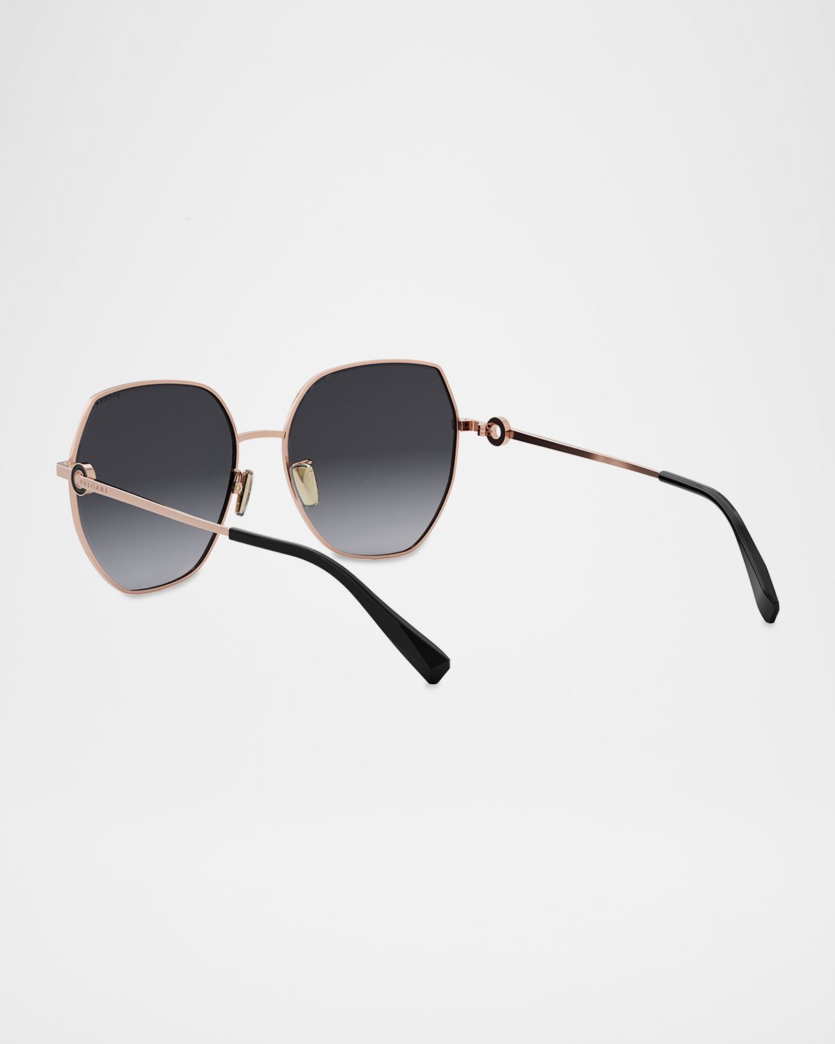BVLGARI Round Metal & Nylon Sunglasses