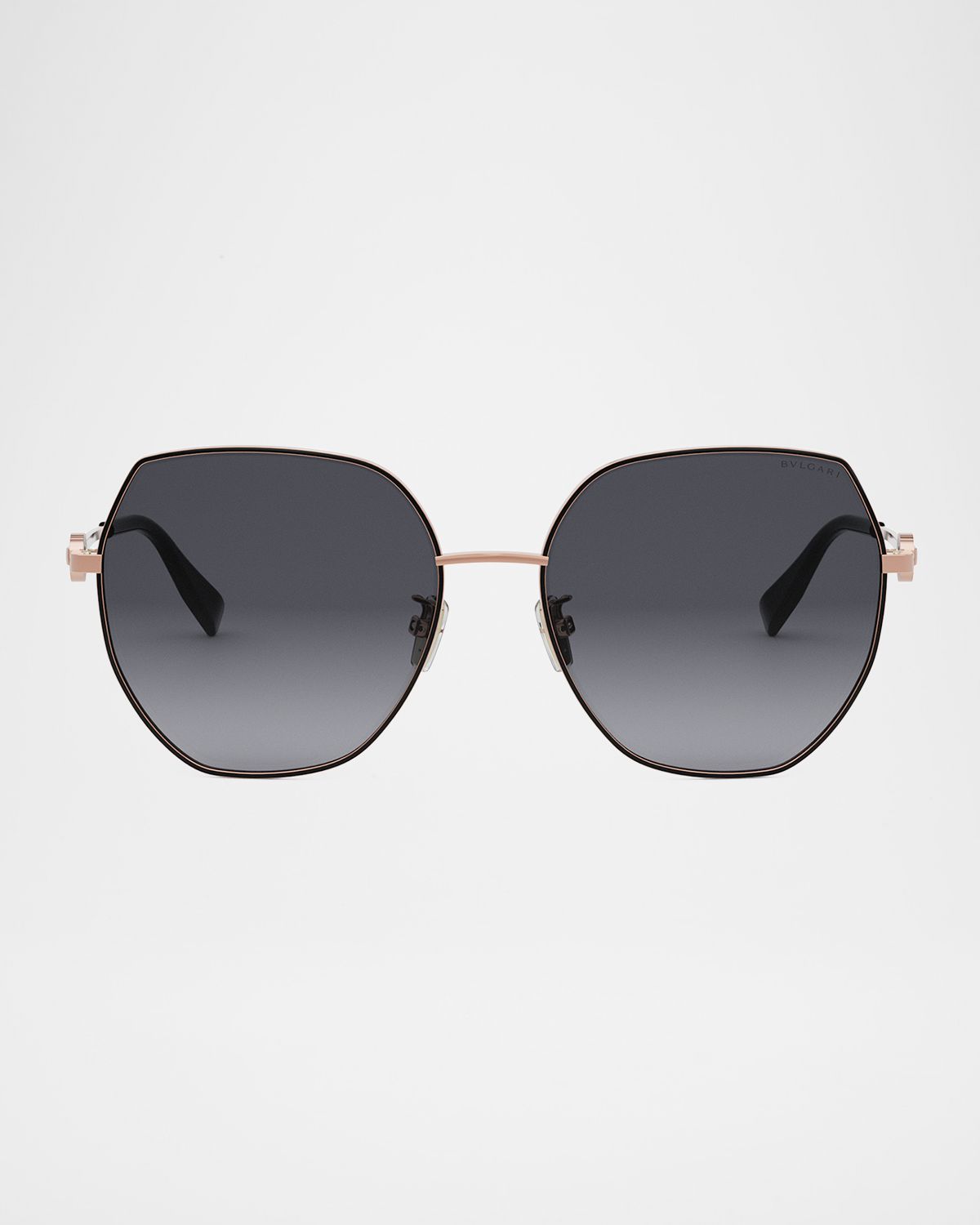 BVLGARI Round Metal & Nylon Sunglasses