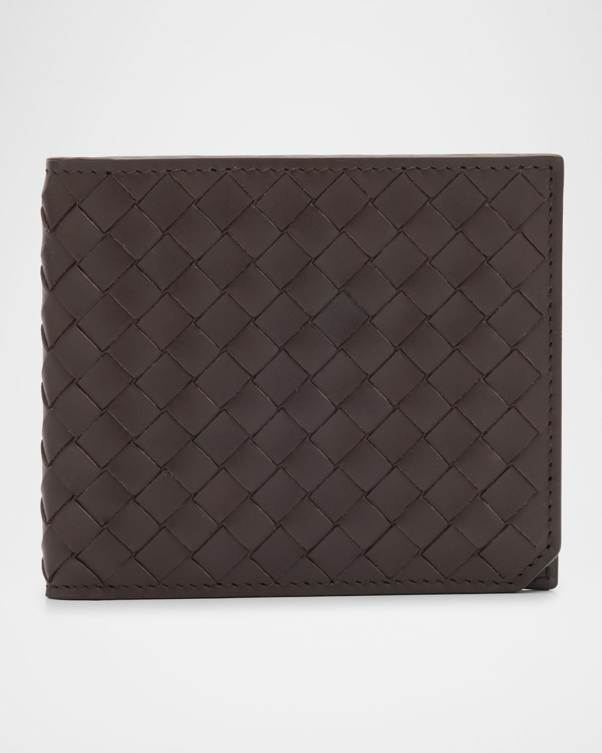 Bottega Veneta Men 's Intrecciato Calfskin Bifold Wallet
