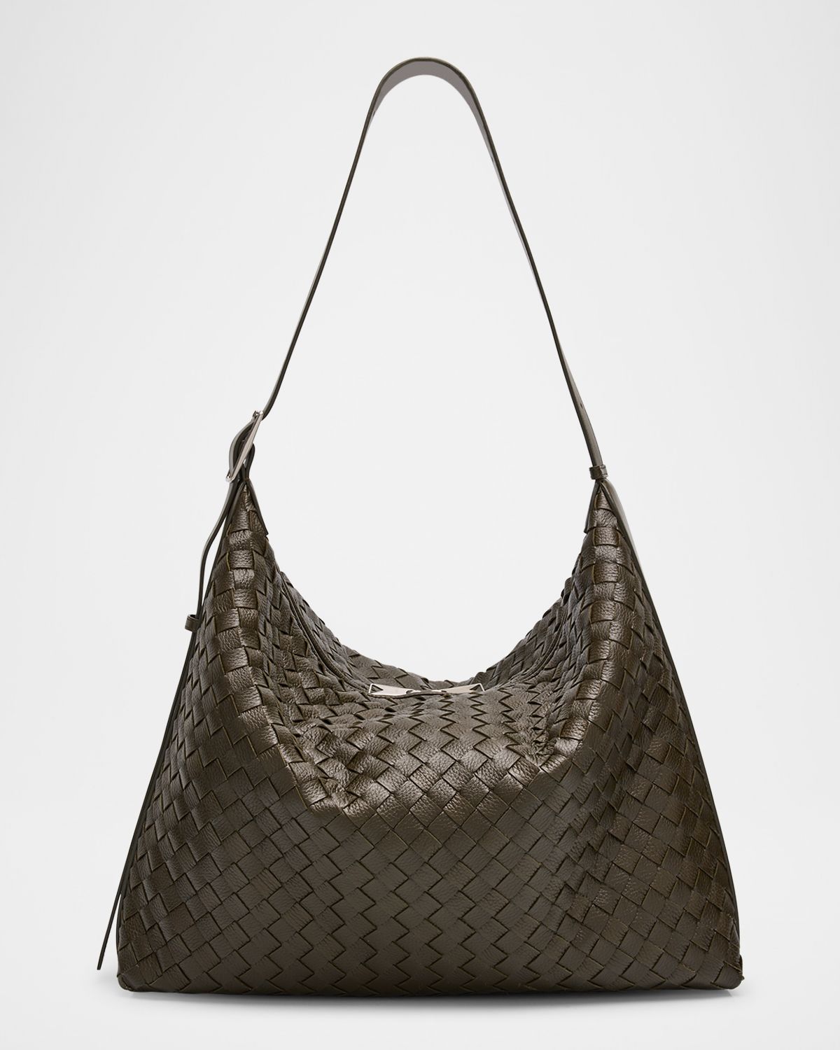 Bottega Veneta Men 's Traveller Medium Intrecciato Leather Hobo Bag