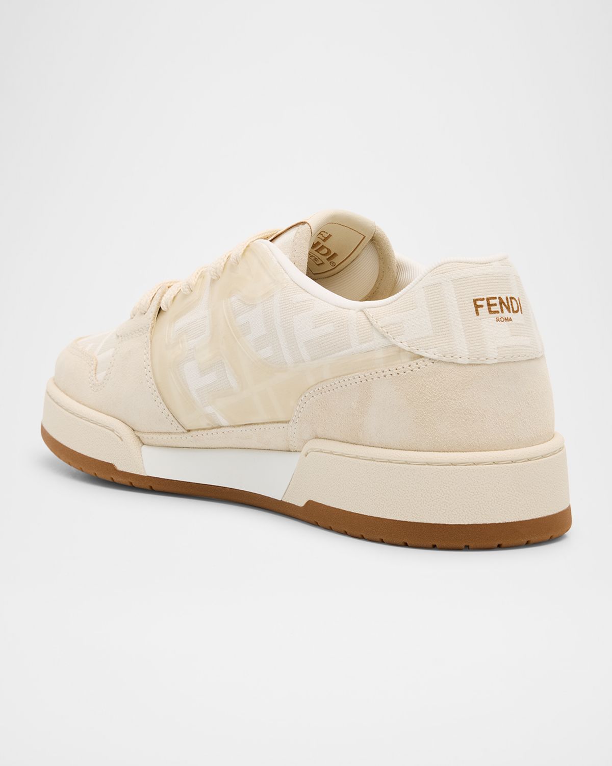 Fendi Men 's Match FF Jacquard Low-Top Sneakers