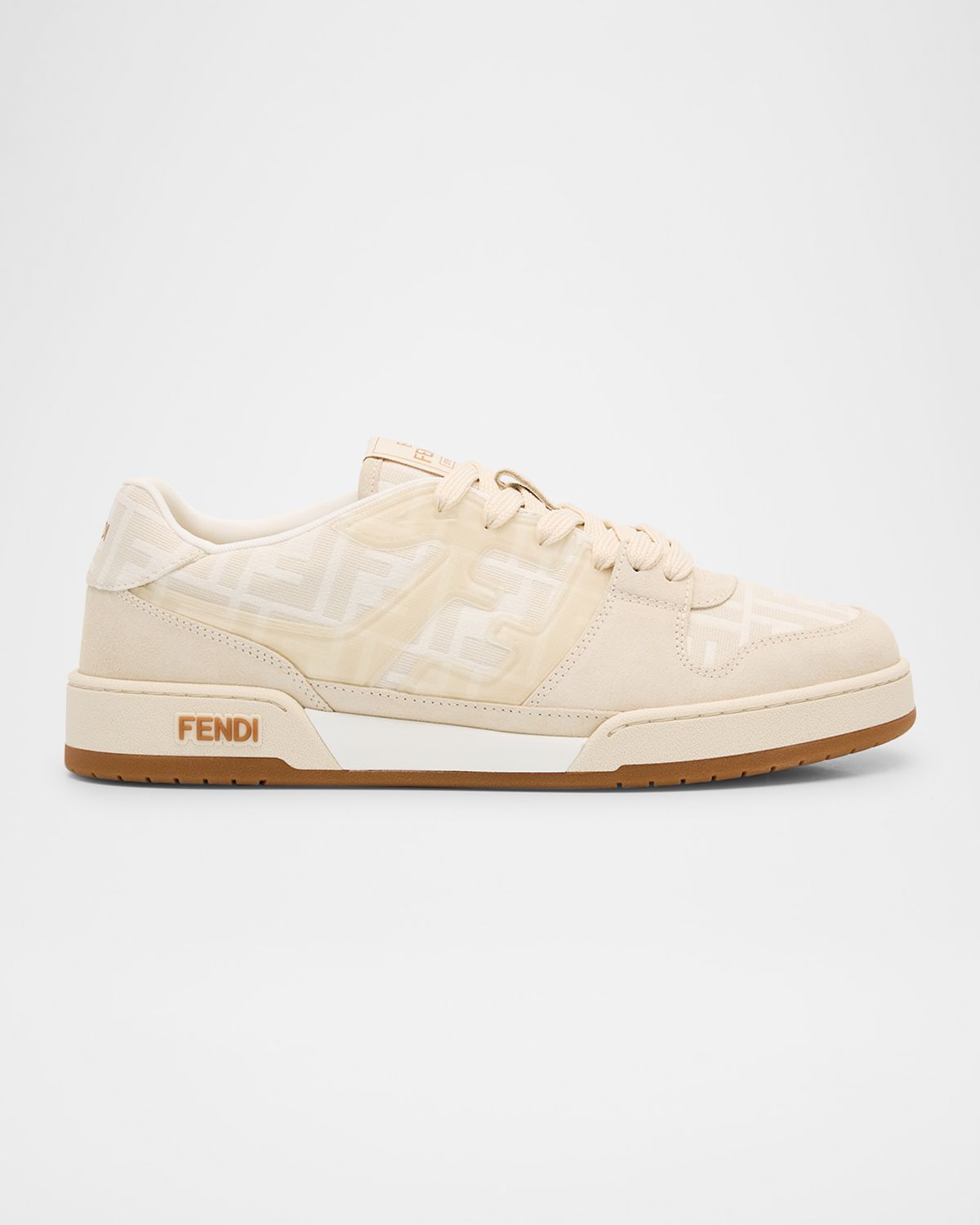 Fendi Men 's Match FF Jacquard Low-Top Sneakers