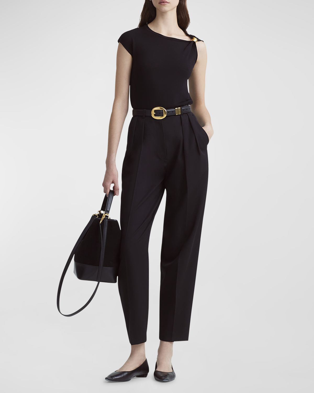 Altuzarra Emmett Straight-Leg Wool Trousers