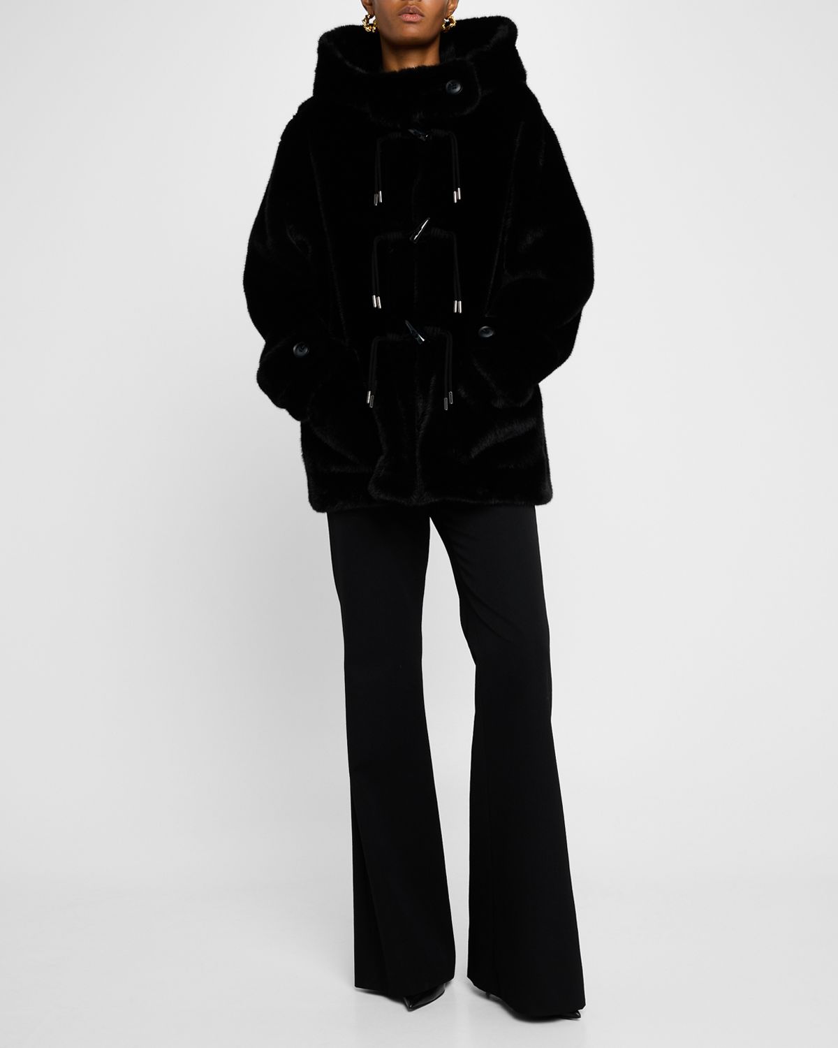 Kobi Halperin Rosie Hooded Faux Fur Coat