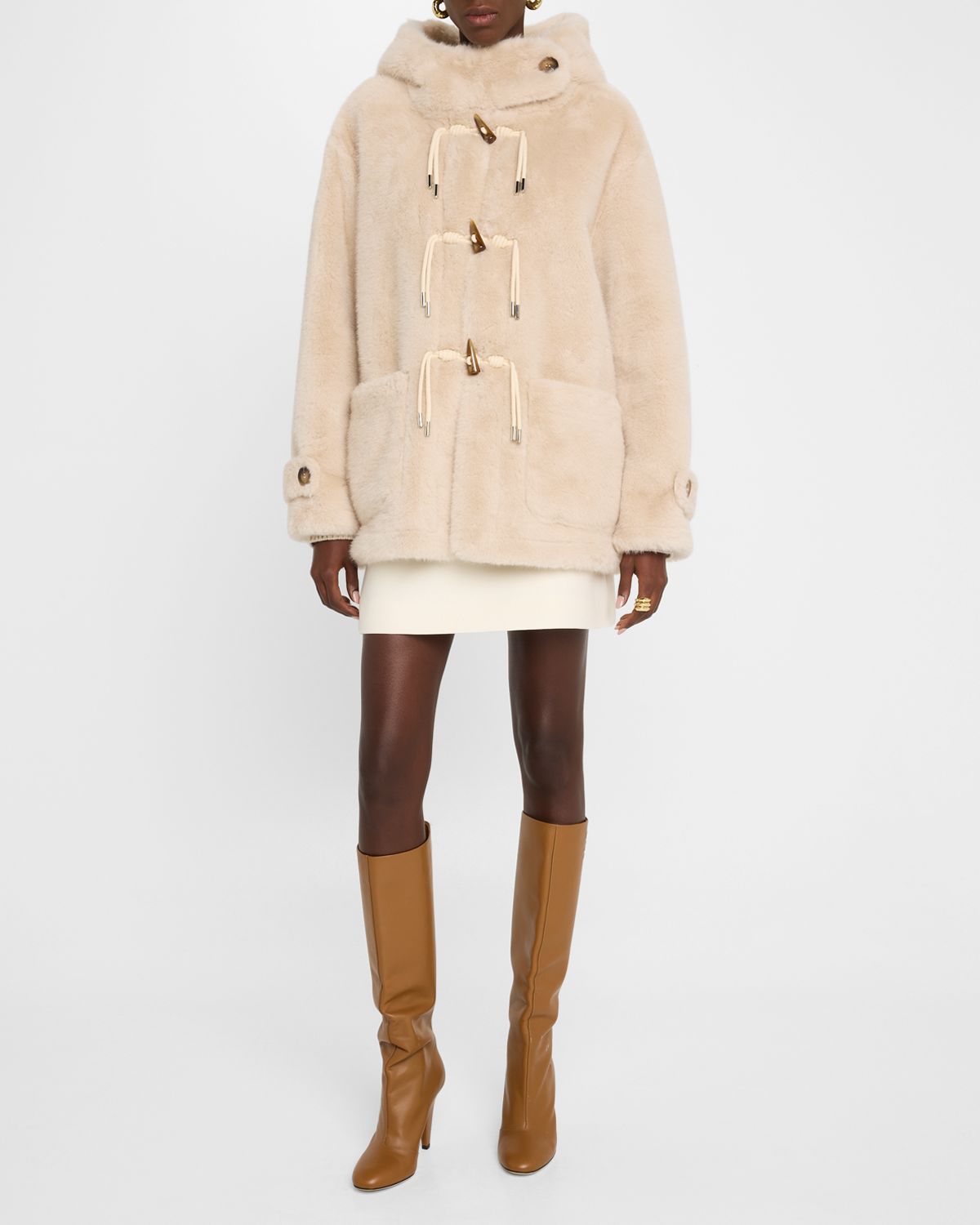 Kobi Halperin Rosie Hooded Faux Fur Coat | Thumbnail 5 Kobi Halperin Rosie Hooded Faux Fur Coat | Thumbnail 5