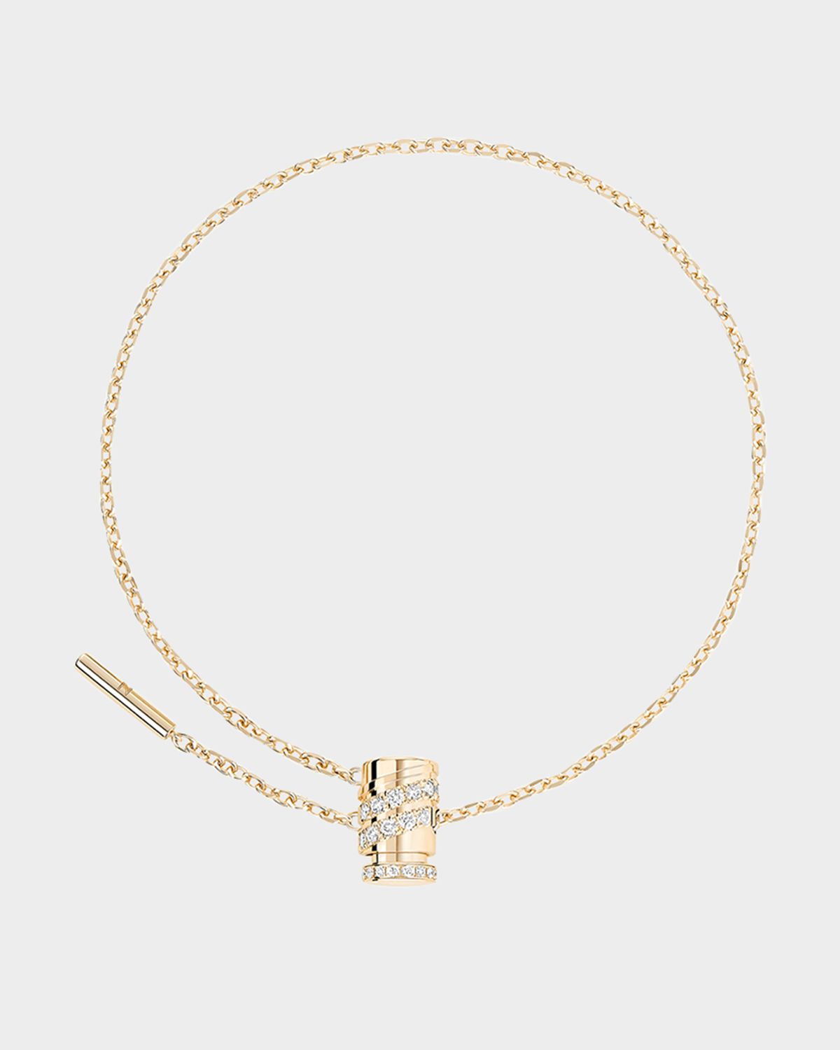 Nouvel Heritage 18K Pave Mini Latch Bracelet
