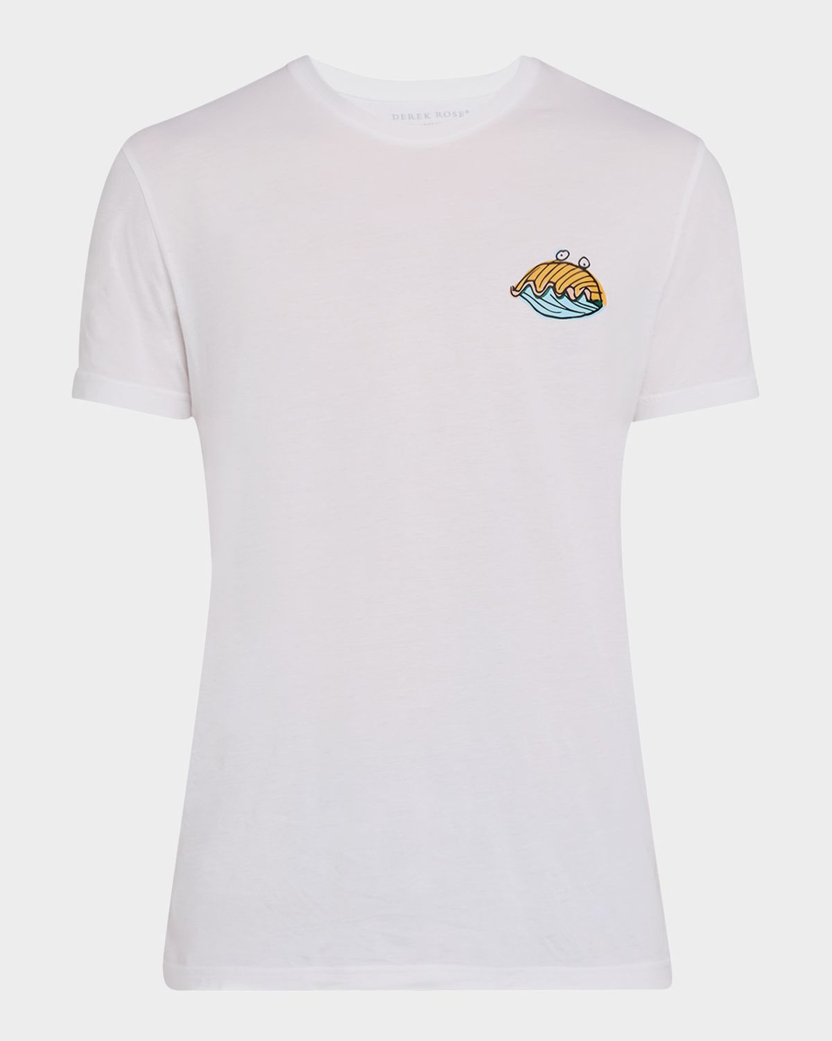 Derek Rose Men 's Ripley Clam Crewneck T-Shirt