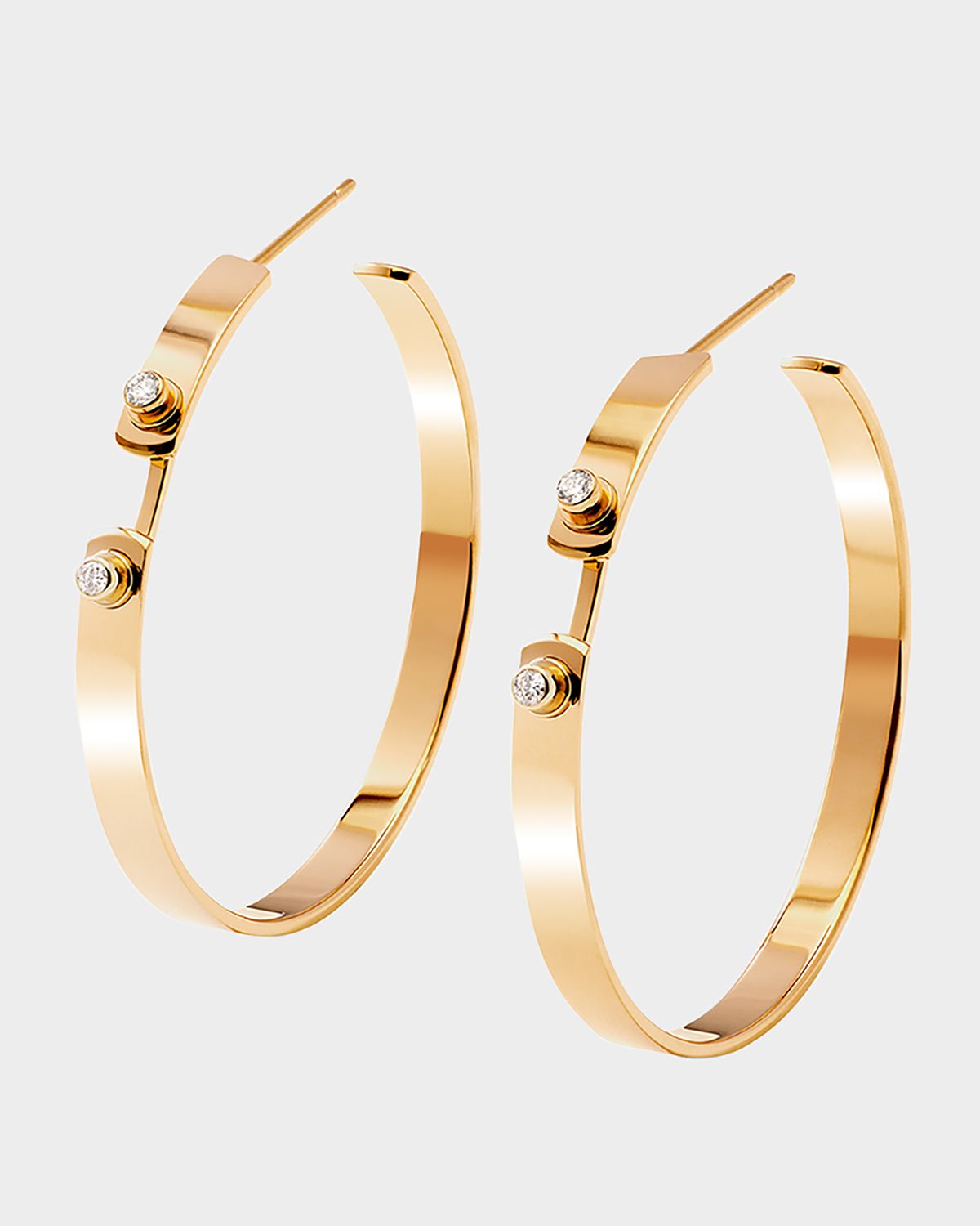 Nouvel Heritage 18K Monday Morning Mood Hoop Earrings
