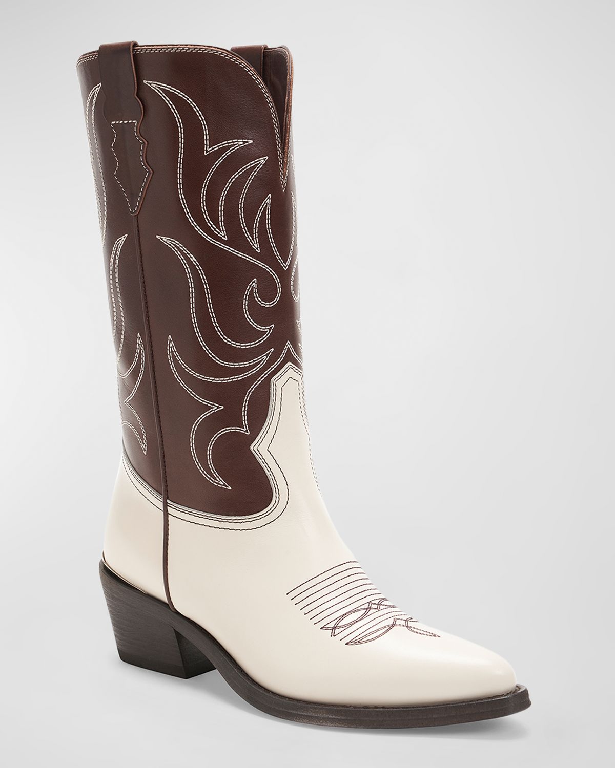 Partlow Rowan Bicolor Leather Western Boots