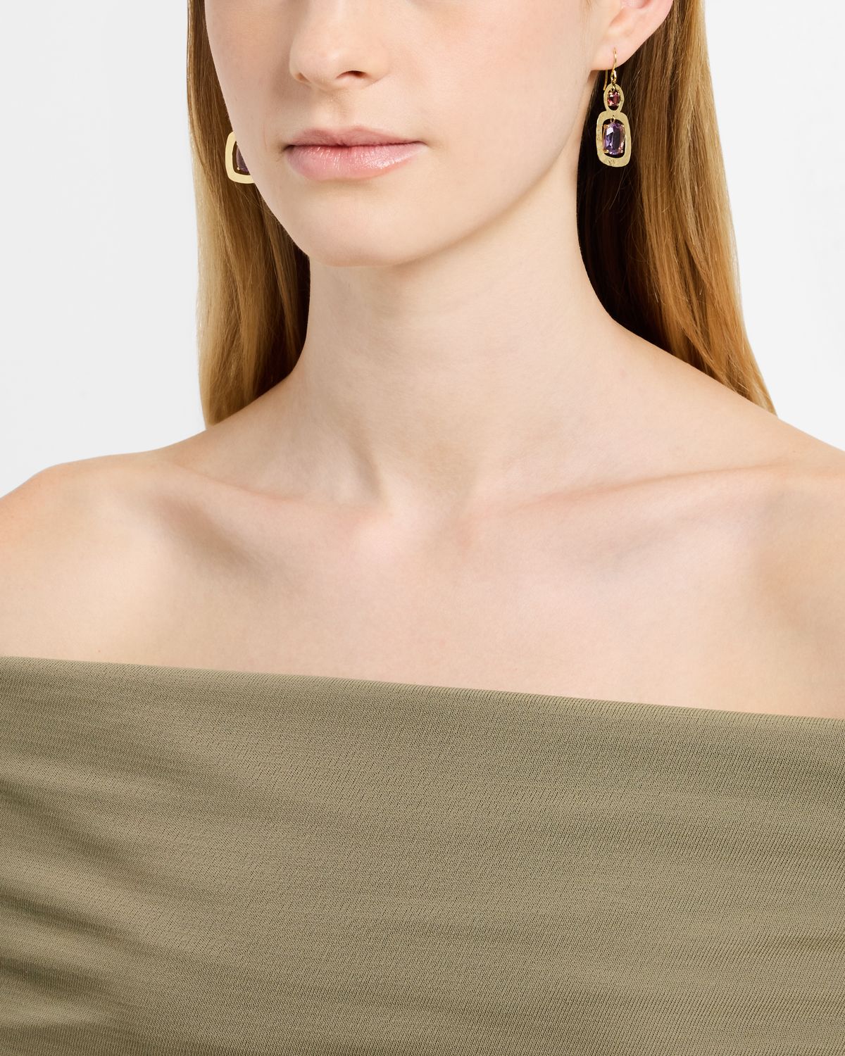 Ippolita Rock Candy 18K Yellow Gold Crinkled 2-Stone Earrings with Tourmaline and Amethyst - Women's Jewelry And Watches
