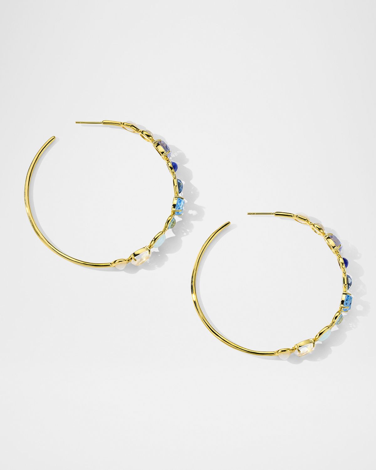 Ippolita Rock Candy Mare Mixed-Shape No. 4 Hoop Earrings in 18K Gold
