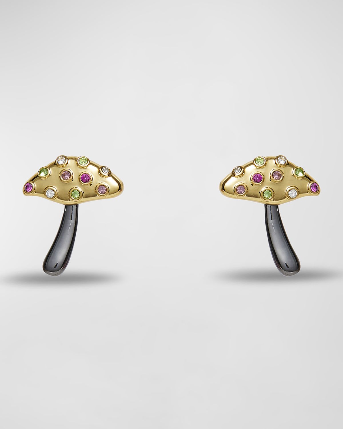 Lele Sadoughi Mushroom Button Earrings