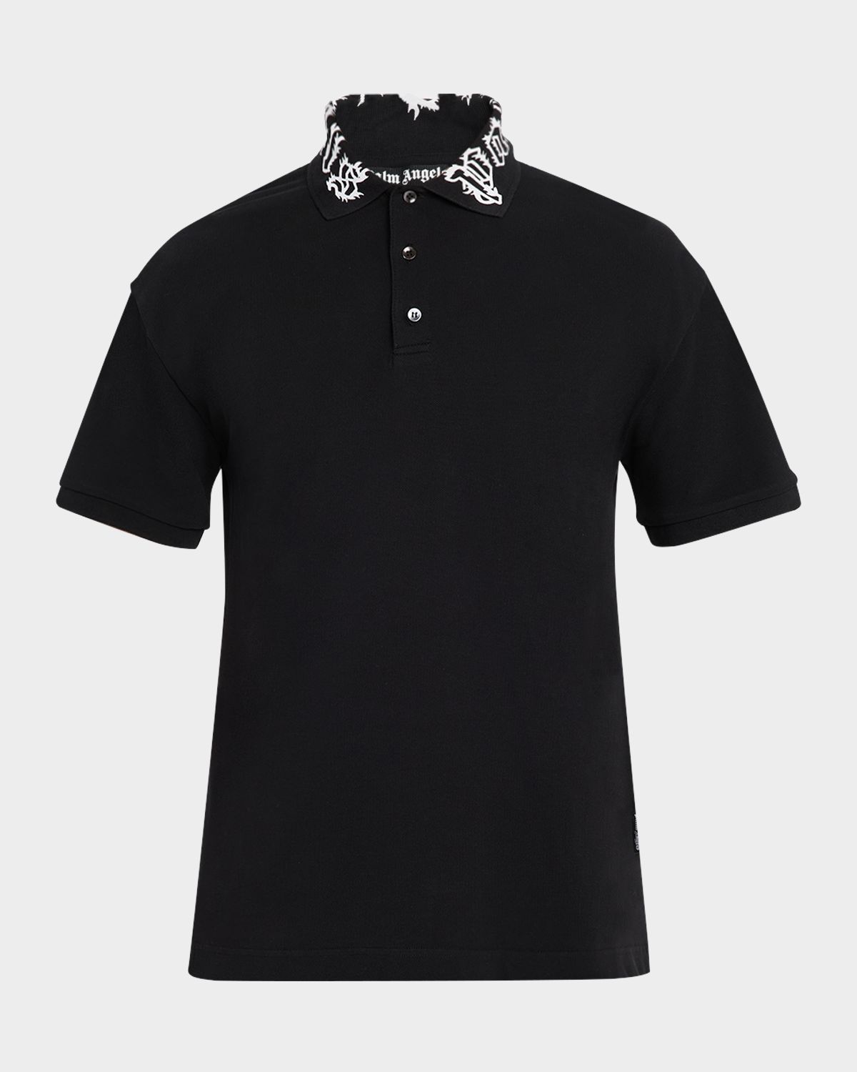 Palm Angels Men 's Neck-Logo Polo Shirt