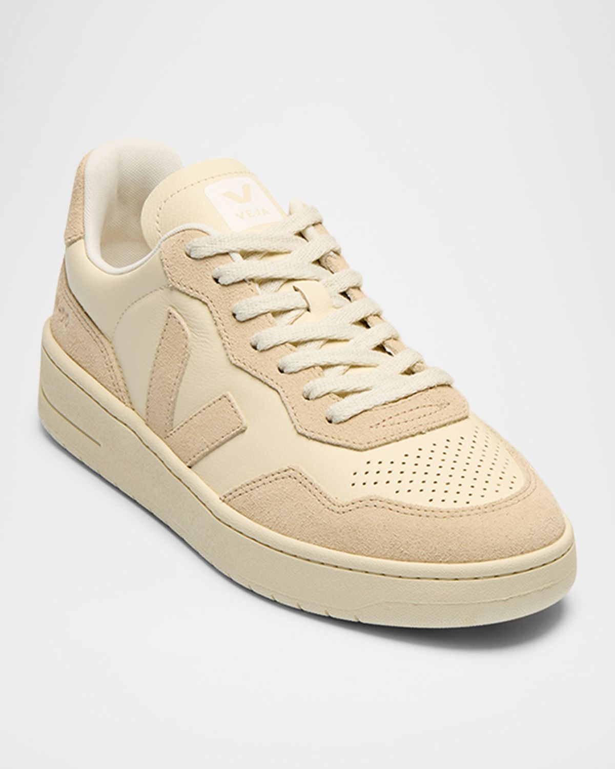 VEJA V-90 Bicolor Low-Top Sneakers