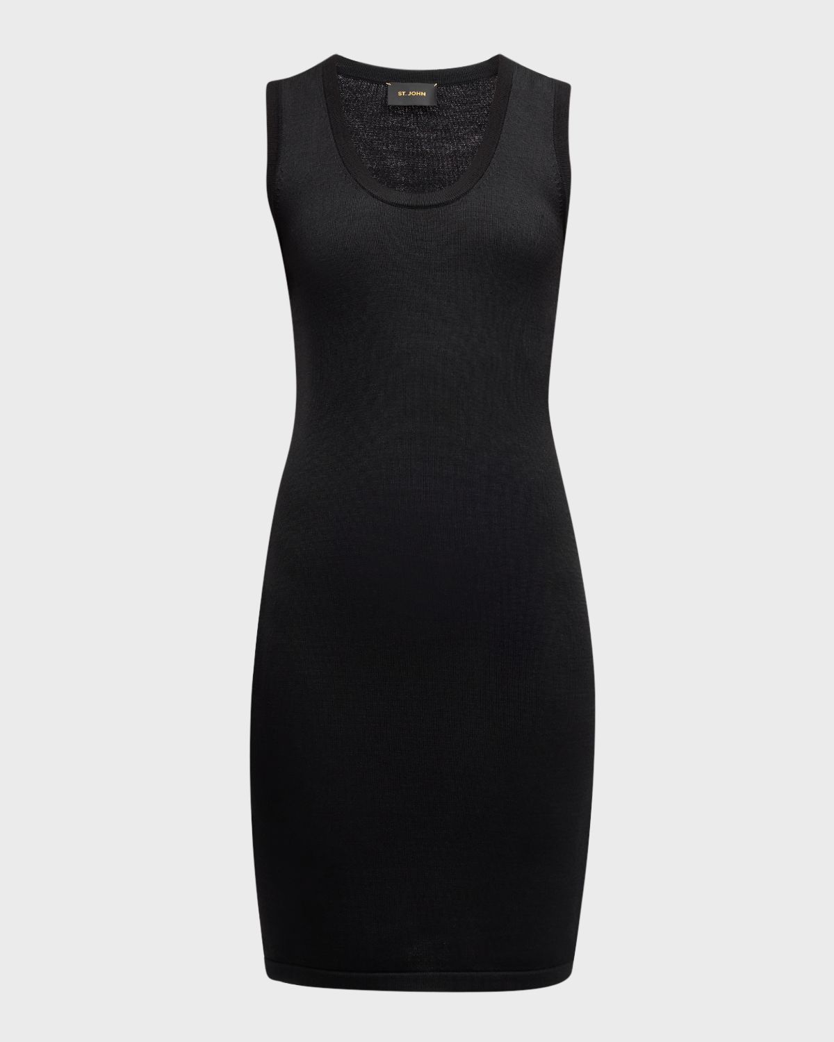 St. John Santiago Knit Scoop-Neck Sleeveless Dress