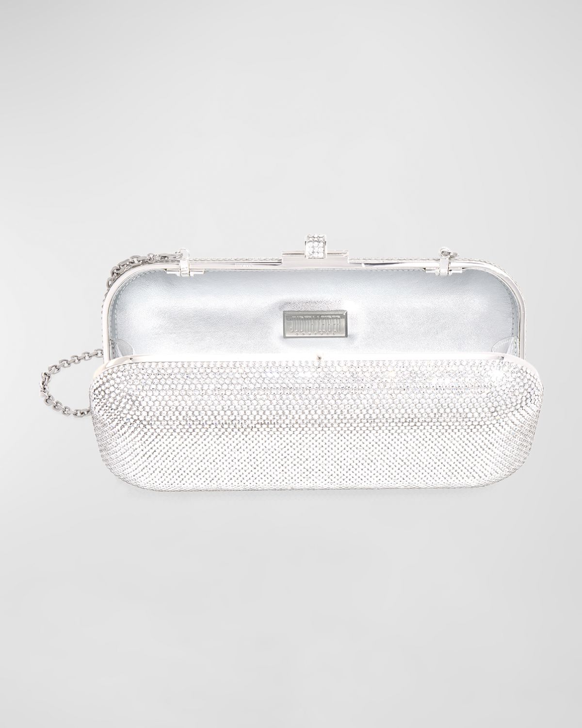 Judith Leiber Couture Long Slide Crystal Minaudiere