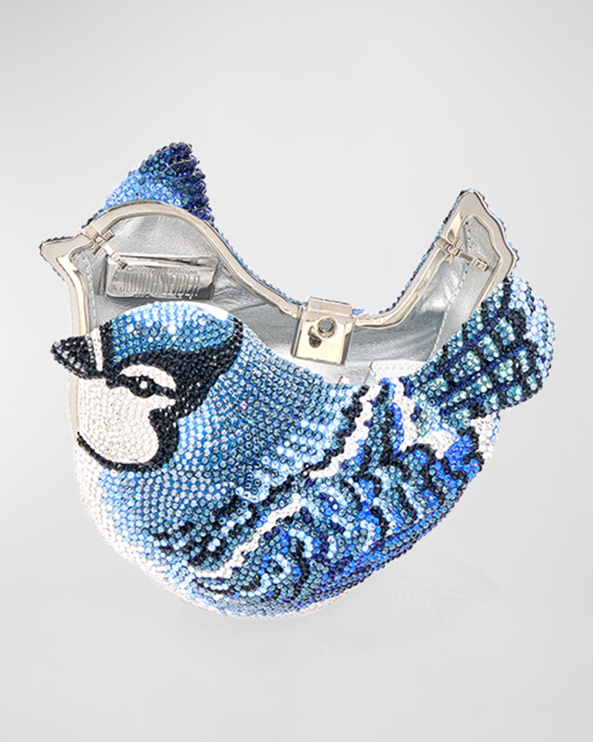 Judith Leiber Couture Blue Jay Bird Minaudiere