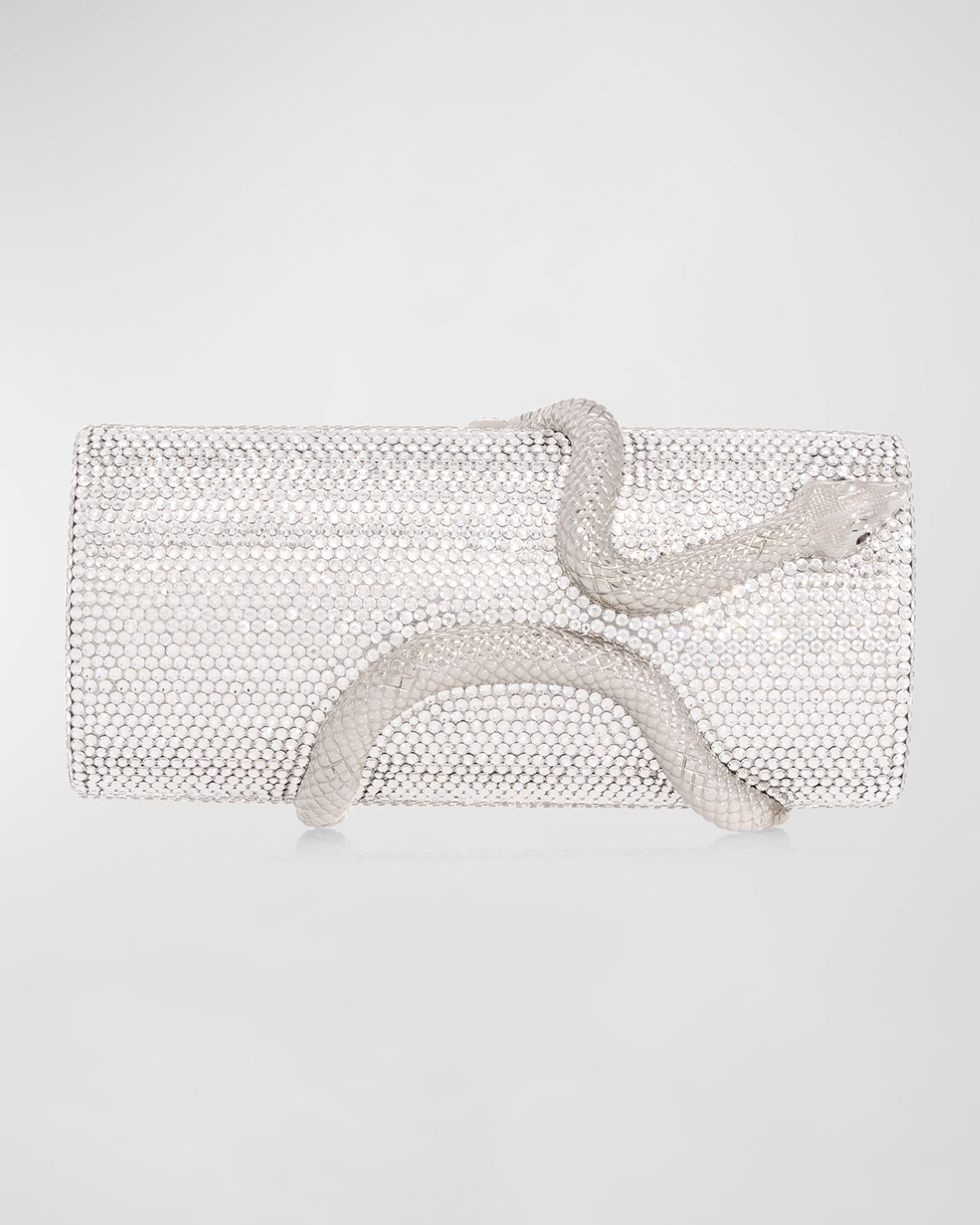 Judith Leiber Couture Spiral Snake Crystal Minaudiere