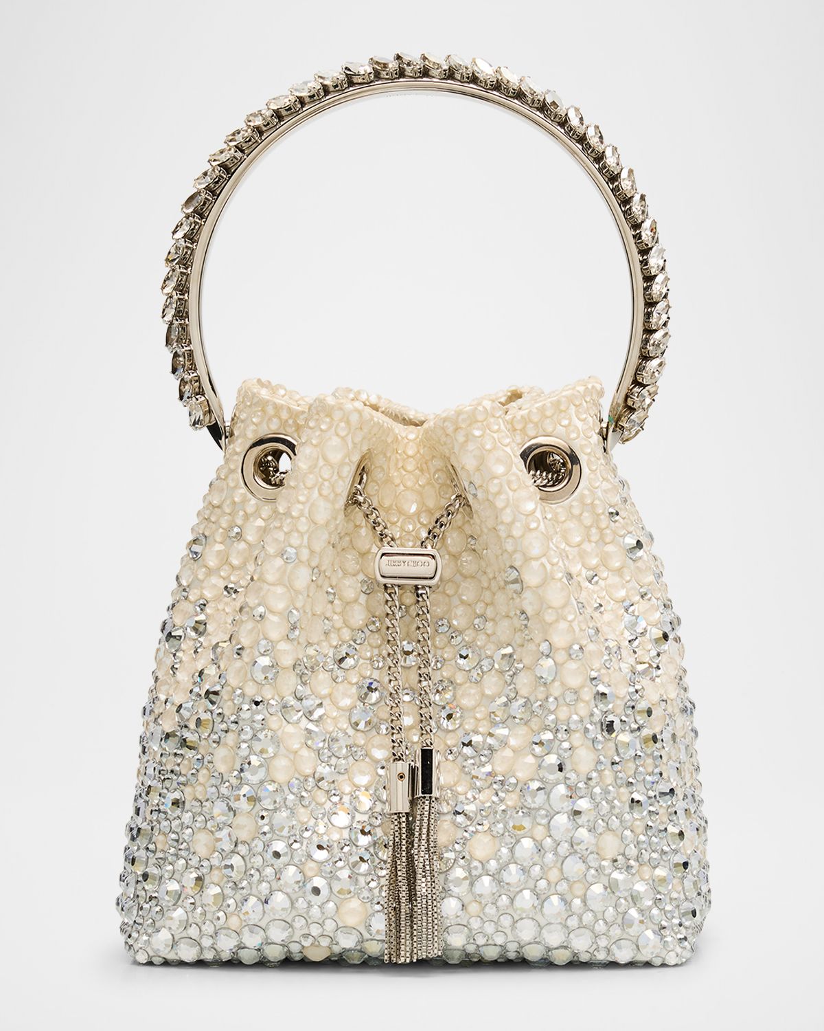 Jimmy Choo Bon Bon Embellished Top-Handle Bag