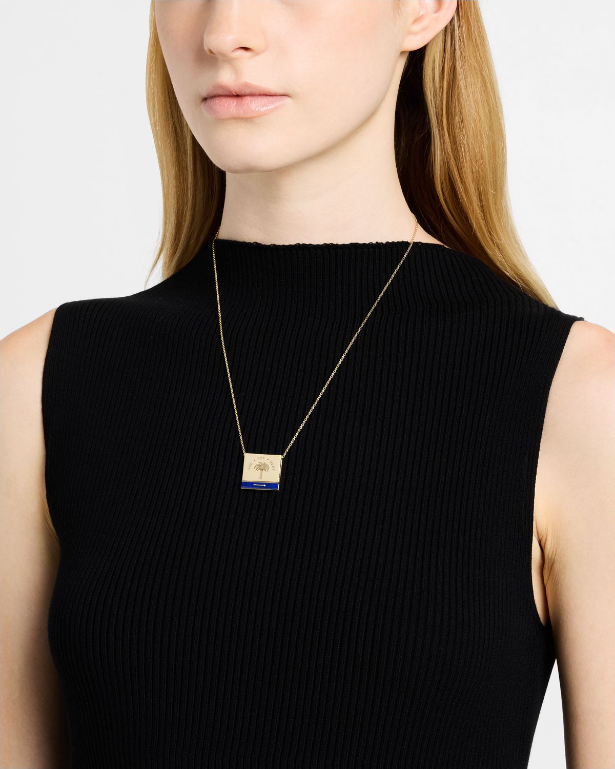 Retrouvai Signature Matchbook Pendant Necklace, 20"