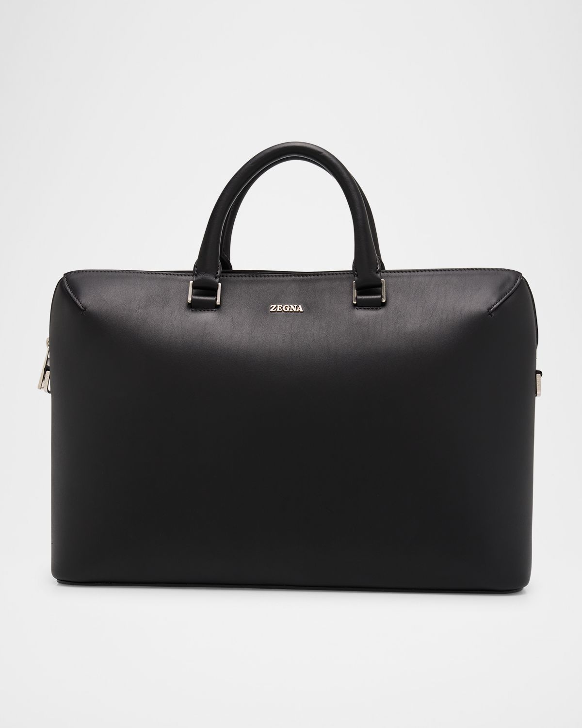 ZEGNA Men 's Leather Business Briefcase