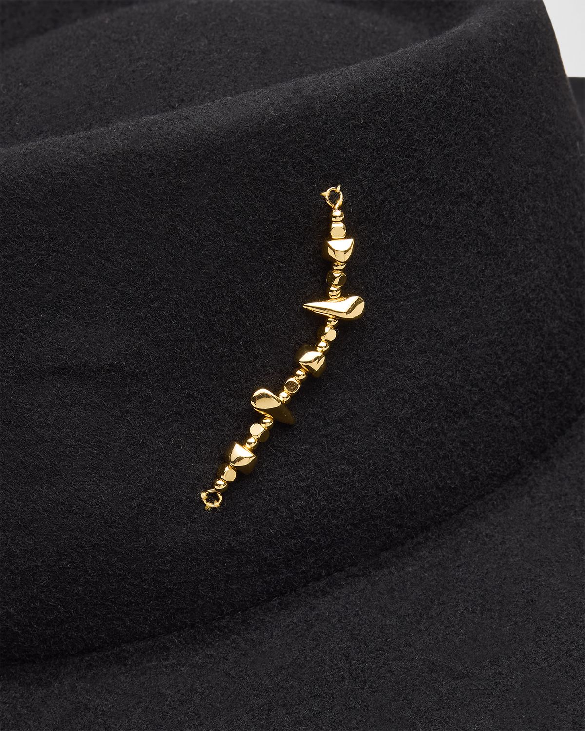 Van Palma Moana Wool Fedora W/ 14-Karat Pin