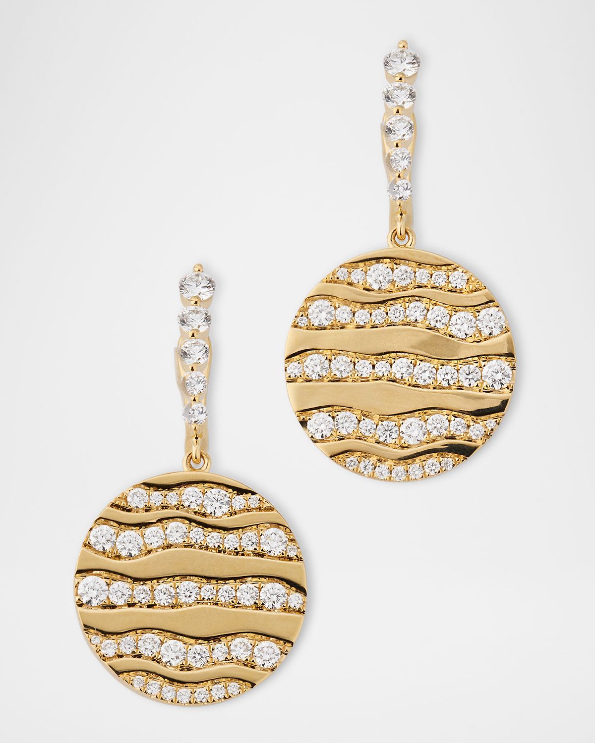 Graziela Gems 18K Yellow Gold Alma Dos Rio Diamond Earrings