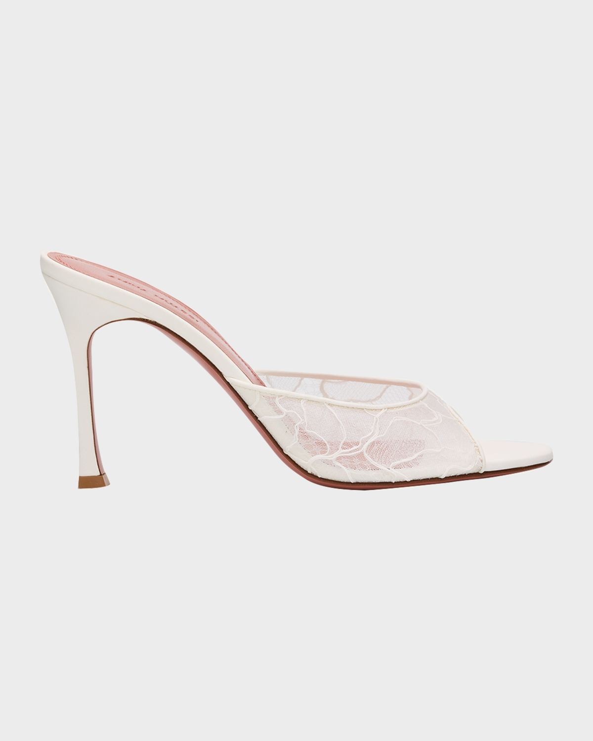 Amina Muaddi Alexa Lace Stiletto Mule Sandals | Thumbnail 7