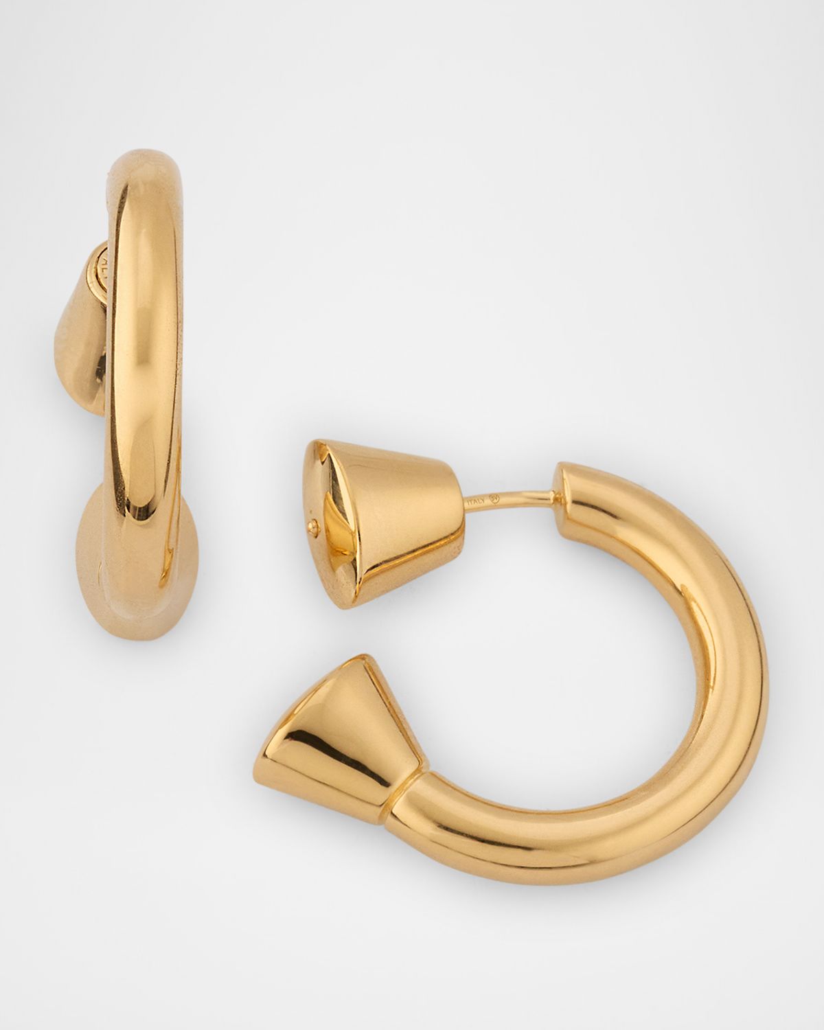 Bottega Veneta Ellipse Hoop Earrings