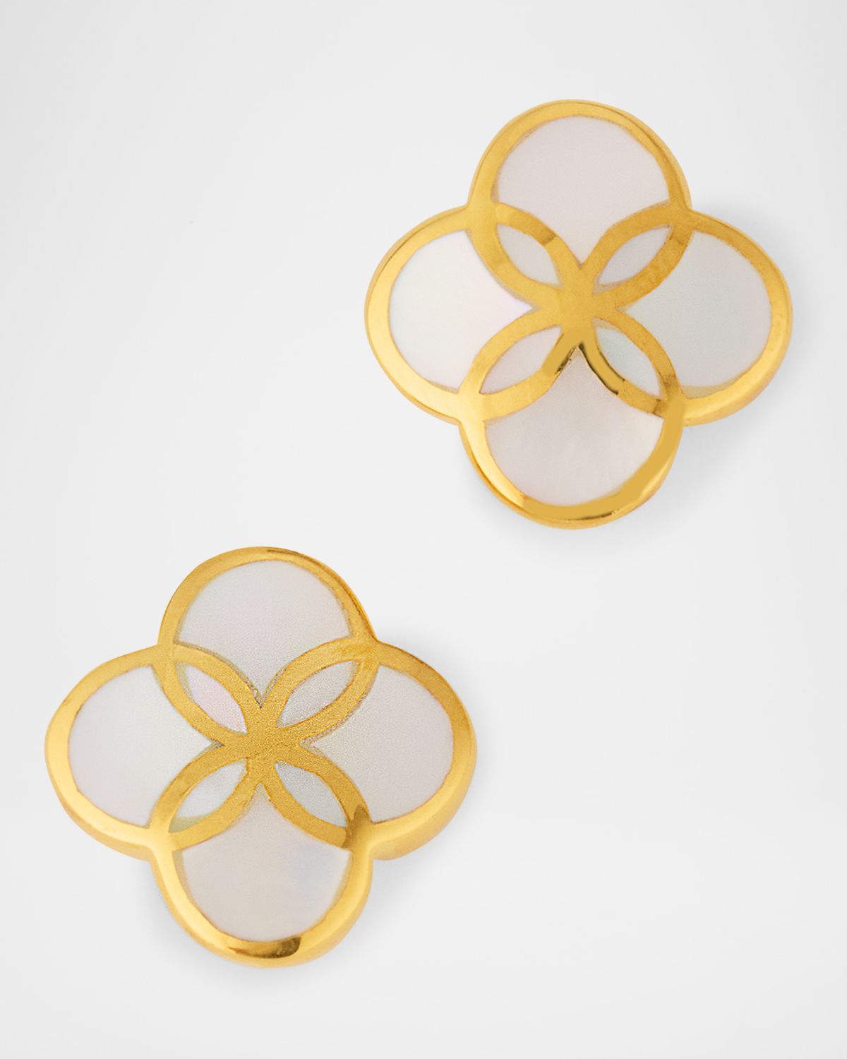 Jan Leslie Petal Gemstone Stud Earrings