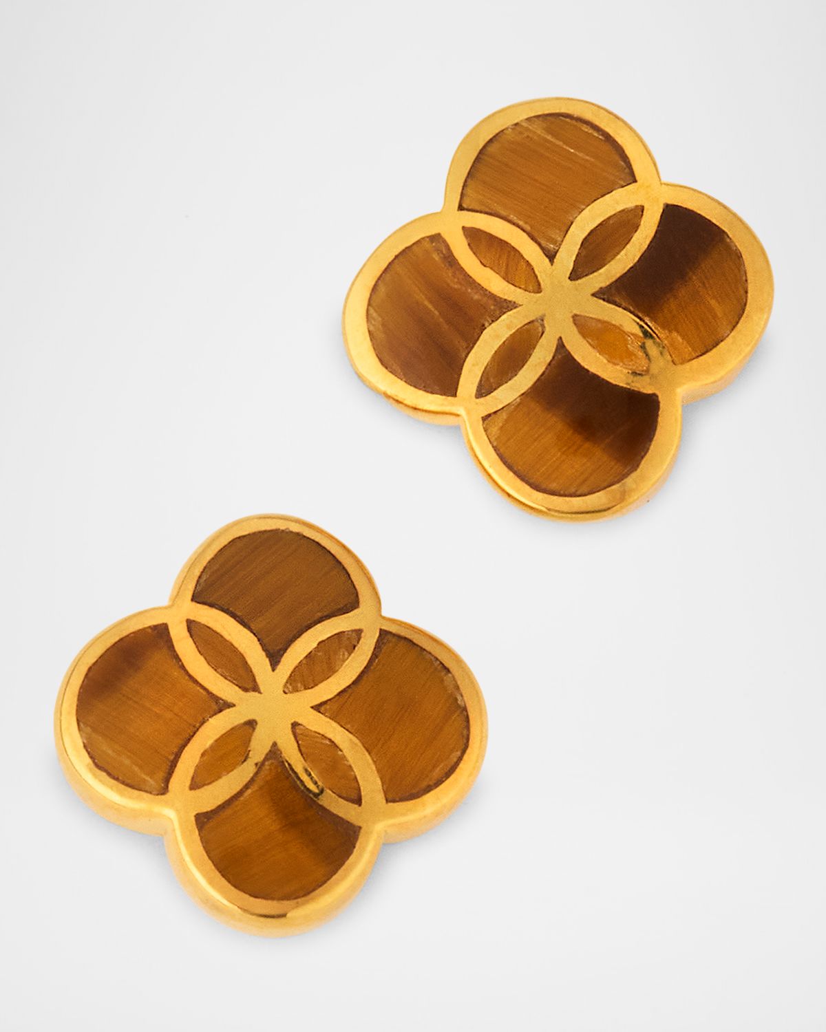 Jan Leslie Petal Gemstone Stud Earrings